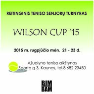 Reitinginis teniso senjorų turnyras "WILSON CUP '15"